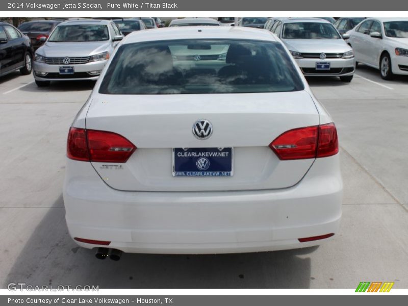 Pure White / Titan Black 2014 Volkswagen Jetta S Sedan