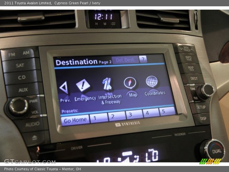 Cypress Green Pearl / Ivory 2011 Toyota Avalon Limited