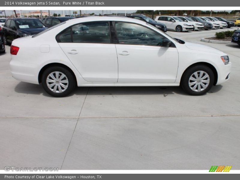 Pure White / Titan Black 2014 Volkswagen Jetta S Sedan