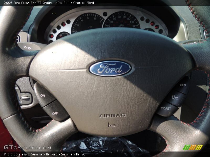 Infra-Red / Charcoal/Red 2006 Ford Focus ZX4 ST Sedan