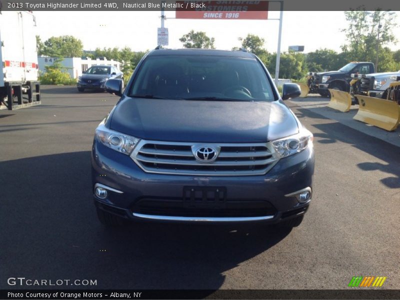 Nautical Blue Metallic / Black 2013 Toyota Highlander Limited 4WD