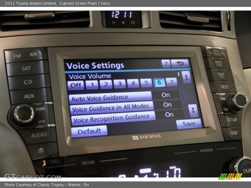 Cypress Green Pearl / Ivory 2011 Toyota Avalon Limited
