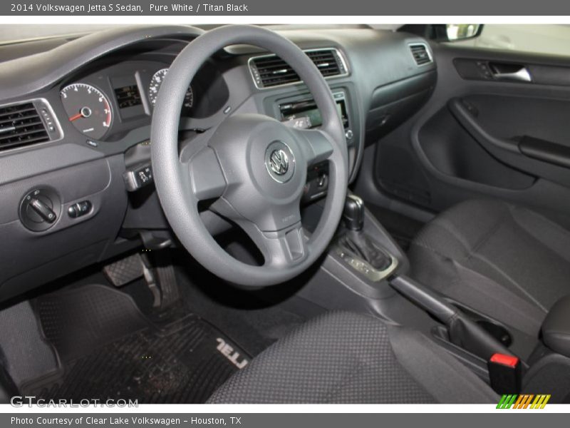 Pure White / Titan Black 2014 Volkswagen Jetta S Sedan