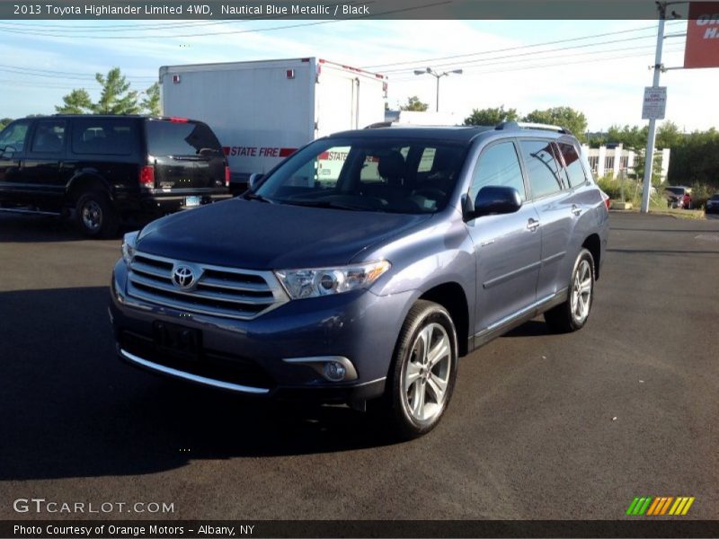 Nautical Blue Metallic / Black 2013 Toyota Highlander Limited 4WD