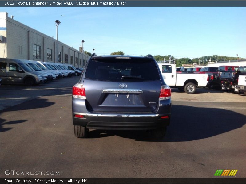 Nautical Blue Metallic / Black 2013 Toyota Highlander Limited 4WD
