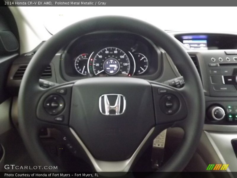 Polished Metal Metallic / Gray 2014 Honda CR-V EX AWD