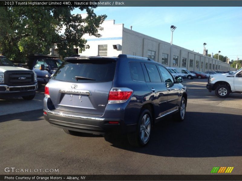 Nautical Blue Metallic / Black 2013 Toyota Highlander Limited 4WD
