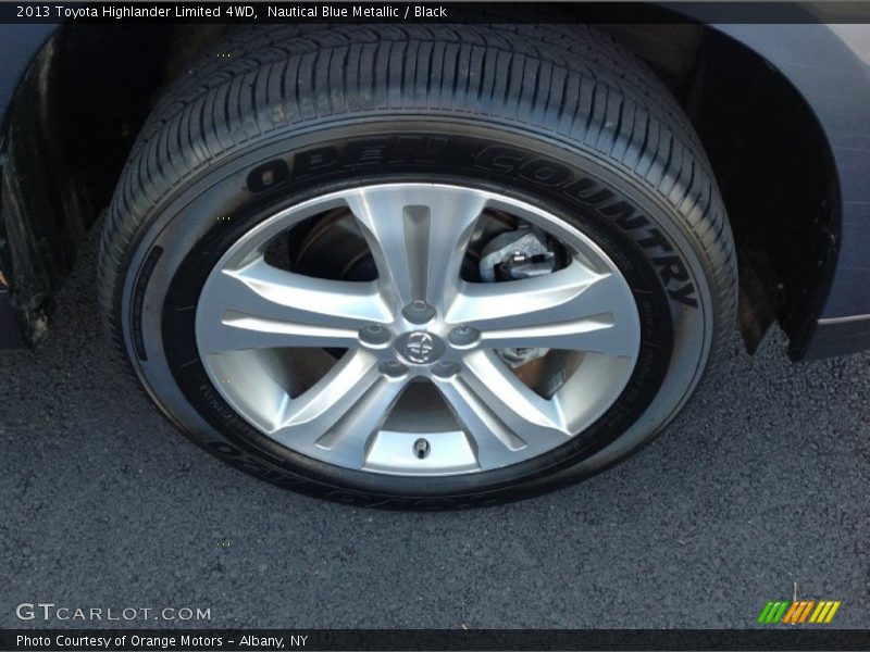 Nautical Blue Metallic / Black 2013 Toyota Highlander Limited 4WD