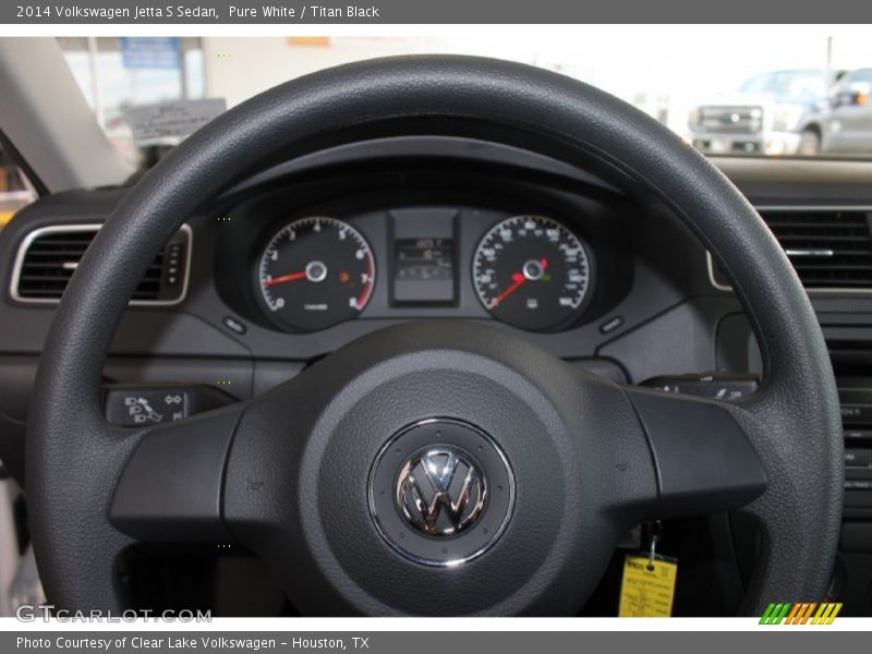 Pure White / Titan Black 2014 Volkswagen Jetta S Sedan