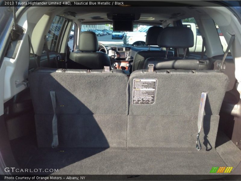 Nautical Blue Metallic / Black 2013 Toyota Highlander Limited 4WD