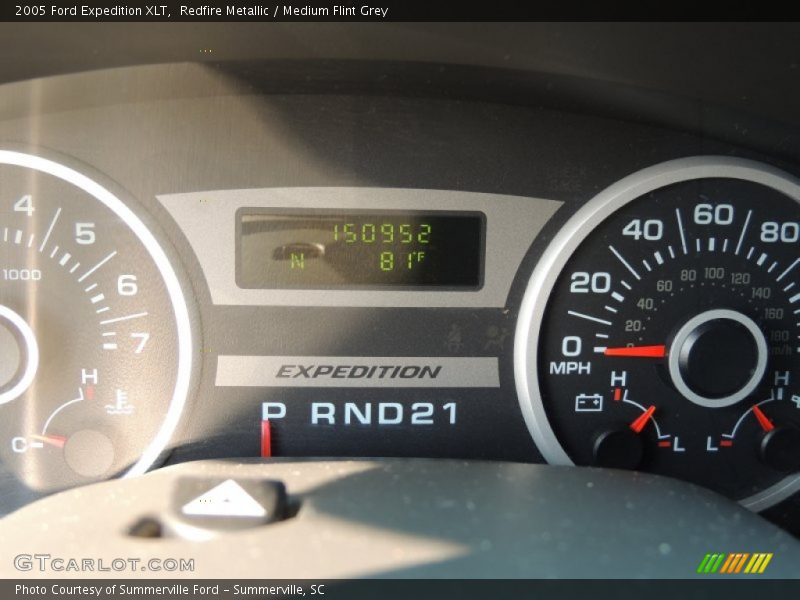 Redfire Metallic / Medium Flint Grey 2005 Ford Expedition XLT