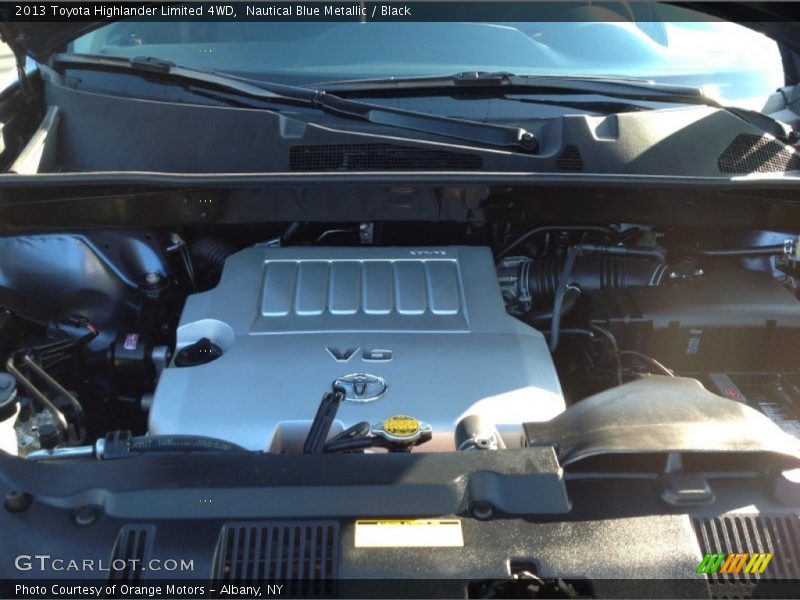 Nautical Blue Metallic / Black 2013 Toyota Highlander Limited 4WD
