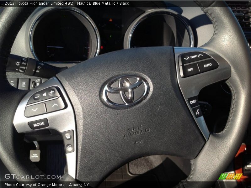 Nautical Blue Metallic / Black 2013 Toyota Highlander Limited 4WD