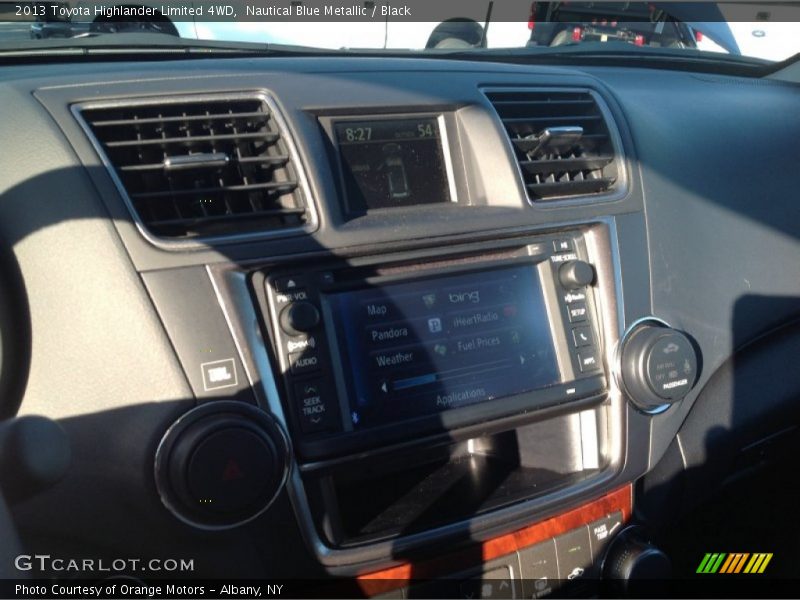 Nautical Blue Metallic / Black 2013 Toyota Highlander Limited 4WD