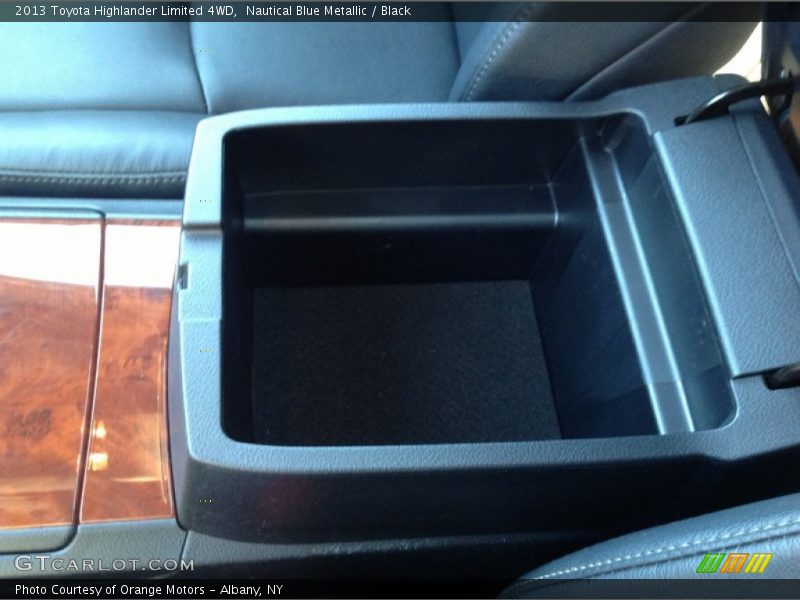 Nautical Blue Metallic / Black 2013 Toyota Highlander Limited 4WD