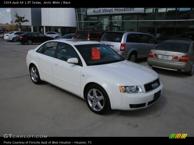Arctic White / Black 2004 Audi A4 1.8T Sedan