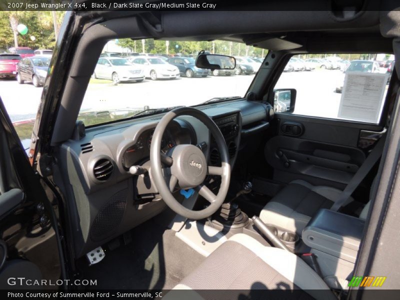 Black / Dark Slate Gray/Medium Slate Gray 2007 Jeep Wrangler X 4x4