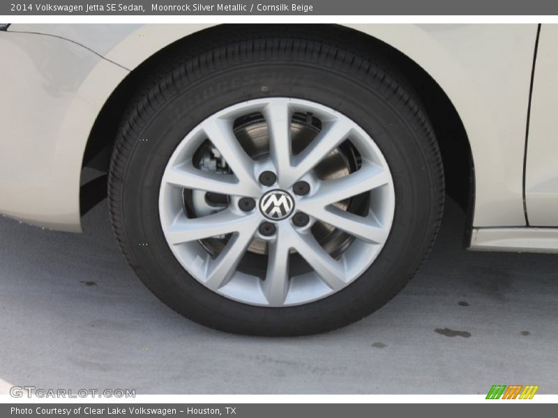 Moonrock Silver Metallic / Cornsilk Beige 2014 Volkswagen Jetta SE Sedan