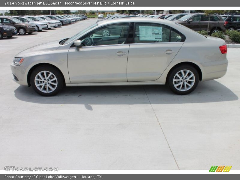 Moonrock Silver Metallic / Cornsilk Beige 2014 Volkswagen Jetta SE Sedan