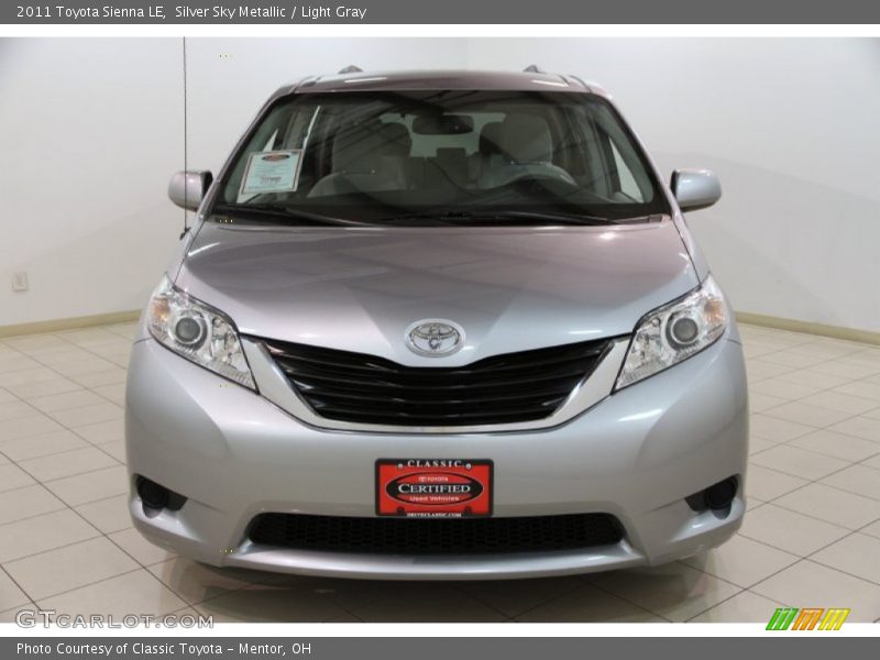 Silver Sky Metallic / Light Gray 2011 Toyota Sienna LE