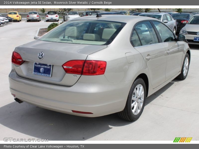 Moonrock Silver Metallic / Cornsilk Beige 2014 Volkswagen Jetta SE Sedan