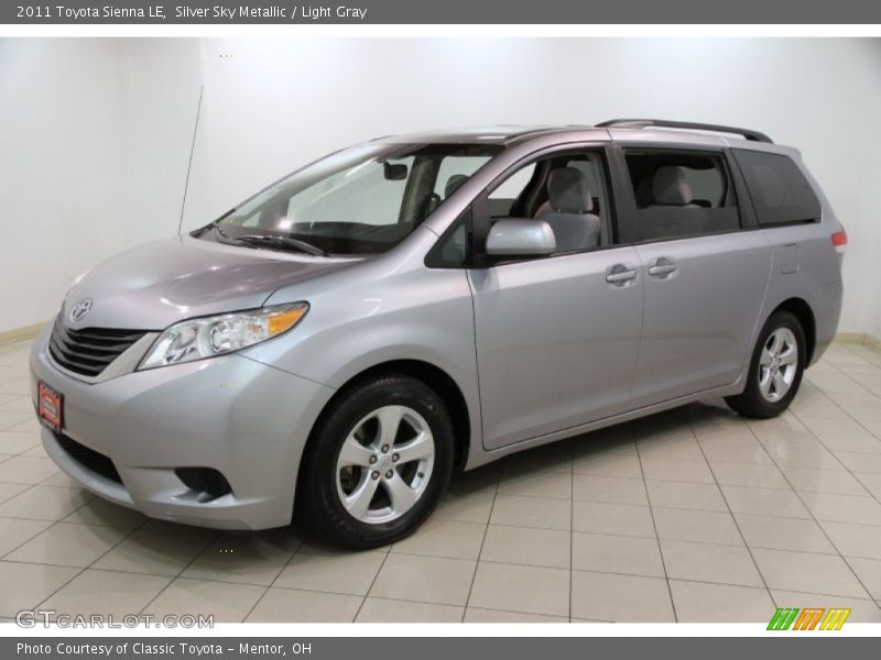 Silver Sky Metallic / Light Gray 2011 Toyota Sienna LE