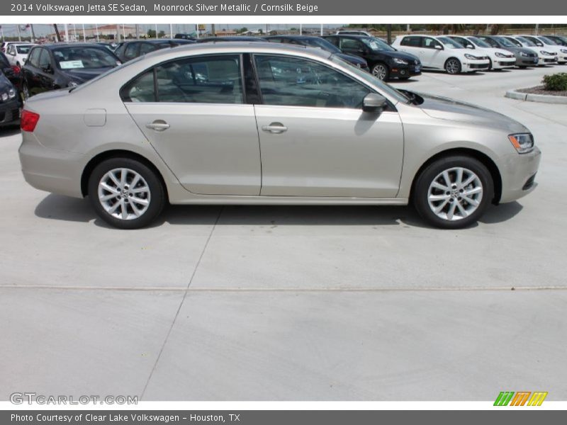 Moonrock Silver Metallic / Cornsilk Beige 2014 Volkswagen Jetta SE Sedan