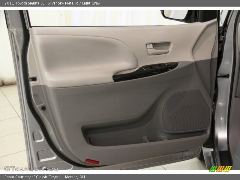 Silver Sky Metallic / Light Gray 2011 Toyota Sienna LE