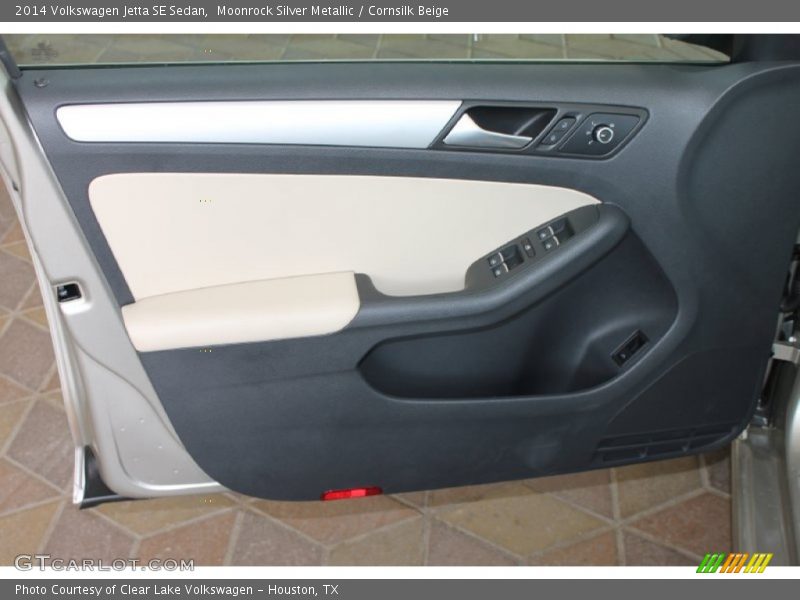 Moonrock Silver Metallic / Cornsilk Beige 2014 Volkswagen Jetta SE Sedan