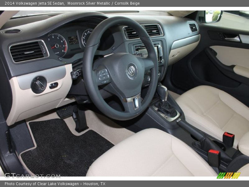Moonrock Silver Metallic / Cornsilk Beige 2014 Volkswagen Jetta SE Sedan