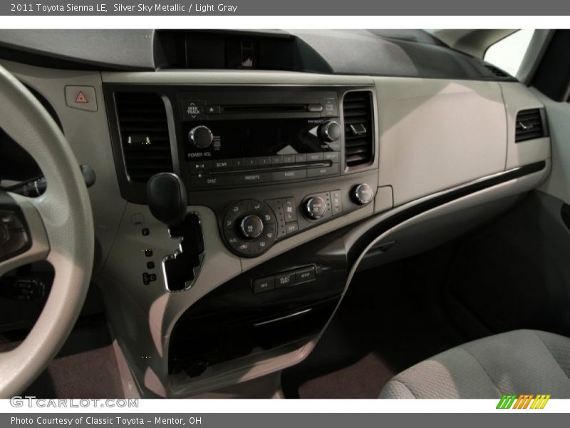 Silver Sky Metallic / Light Gray 2011 Toyota Sienna LE