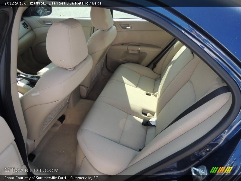 Deep Sea Blue Metallic / Beige 2012 Suzuki Kizashi SE