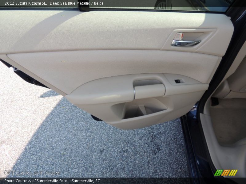 Deep Sea Blue Metallic / Beige 2012 Suzuki Kizashi SE