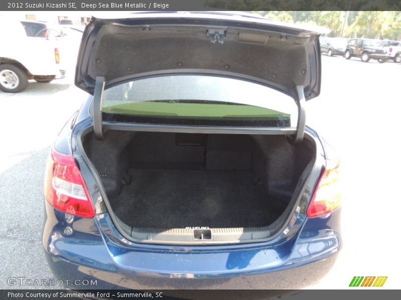 Deep Sea Blue Metallic / Beige 2012 Suzuki Kizashi SE