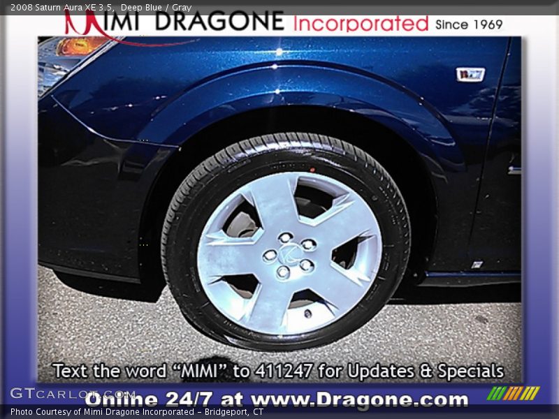 Deep Blue / Gray 2008 Saturn Aura XE 3.5