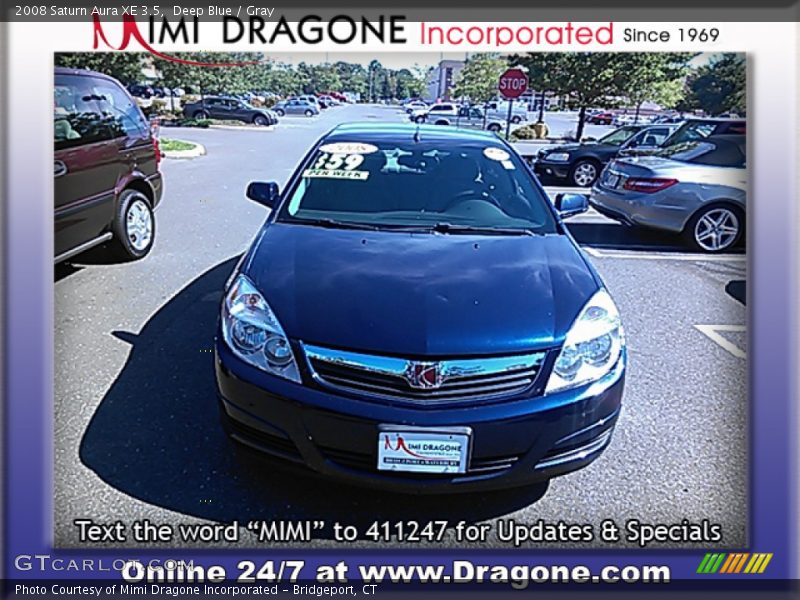 Deep Blue / Gray 2008 Saturn Aura XE 3.5