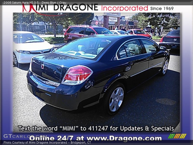 Deep Blue / Gray 2008 Saturn Aura XE 3.5