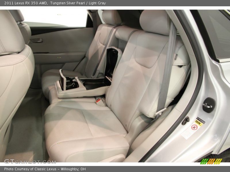 Tungsten Silver Pearl / Light Gray 2011 Lexus RX 350 AWD