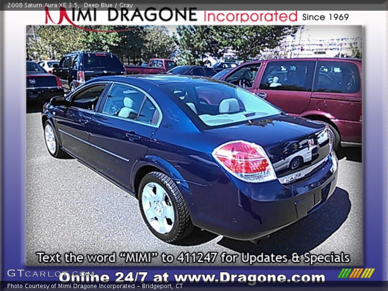 Deep Blue / Gray 2008 Saturn Aura XE 3.5