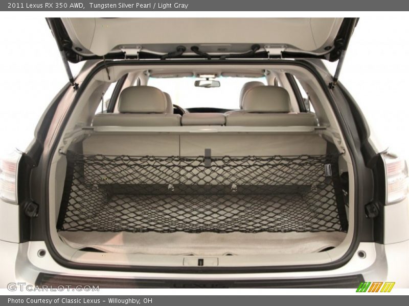 Tungsten Silver Pearl / Light Gray 2011 Lexus RX 350 AWD