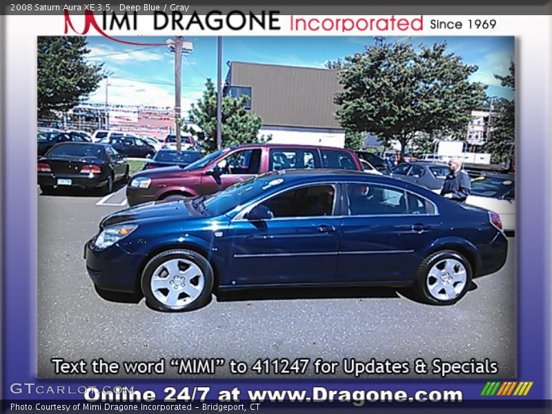 Deep Blue / Gray 2008 Saturn Aura XE 3.5
