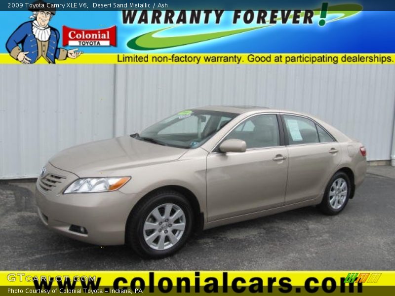 Desert Sand Metallic / Ash 2009 Toyota Camry XLE V6