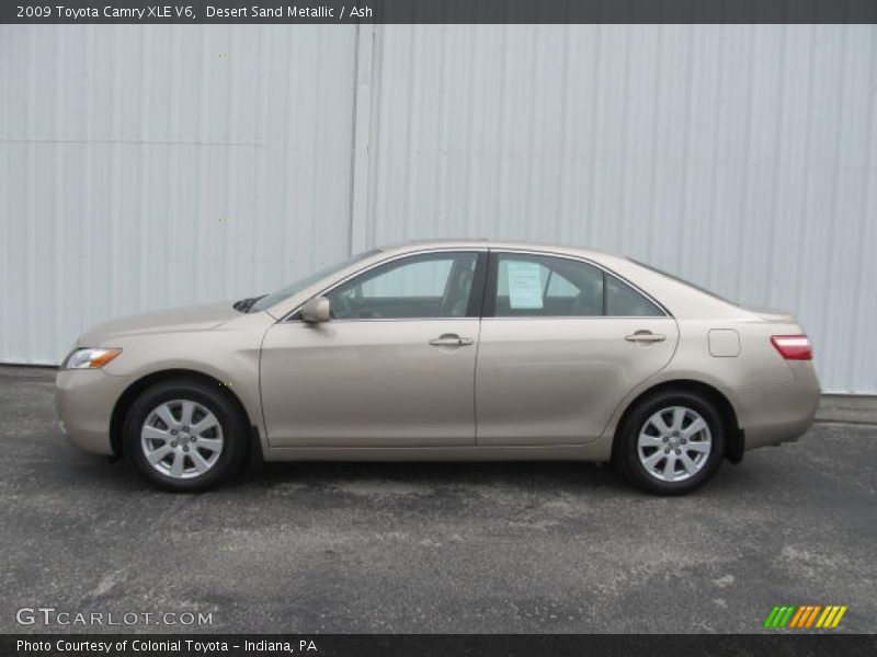 Desert Sand Metallic / Ash 2009 Toyota Camry XLE V6