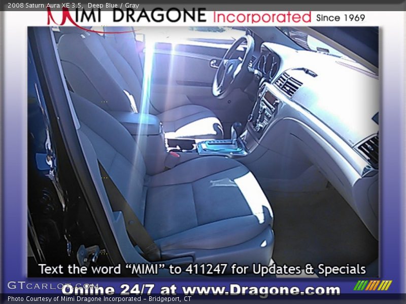 Deep Blue / Gray 2008 Saturn Aura XE 3.5