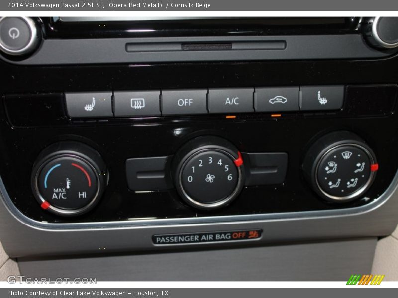 Opera Red Metallic / Cornsilk Beige 2014 Volkswagen Passat 2.5L SE