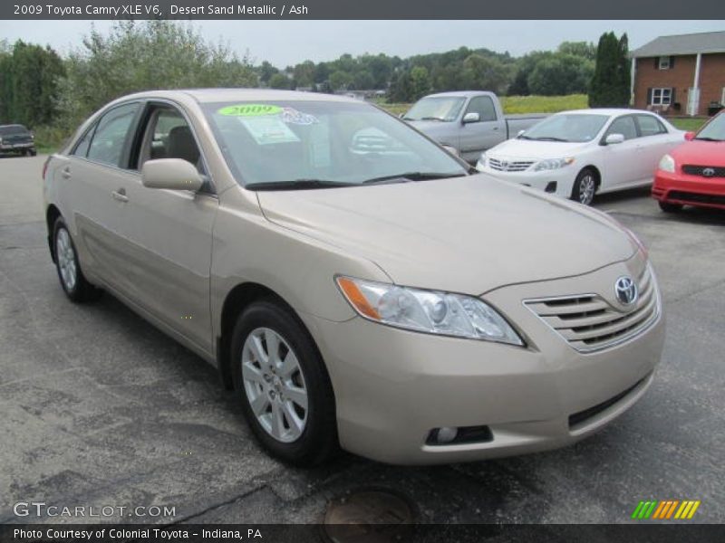 Desert Sand Metallic / Ash 2009 Toyota Camry XLE V6