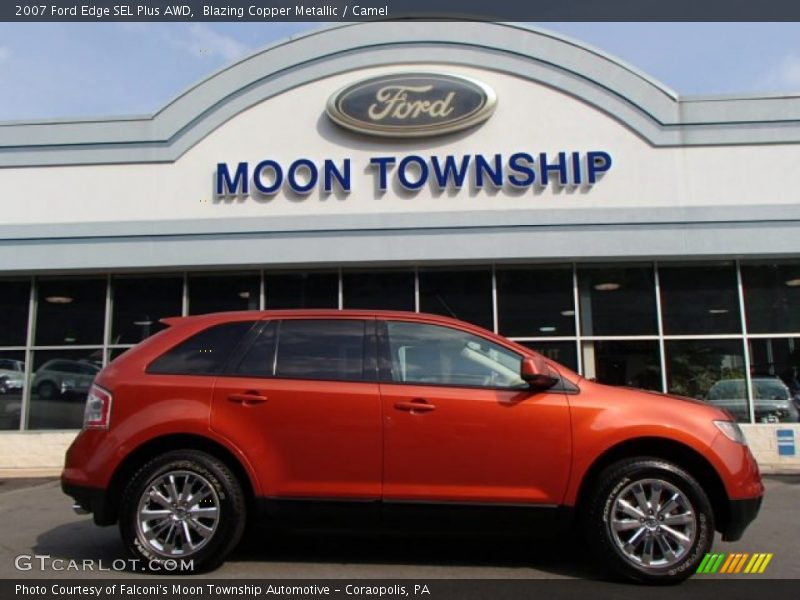 Blazing Copper Metallic / Camel 2007 Ford Edge SEL Plus AWD