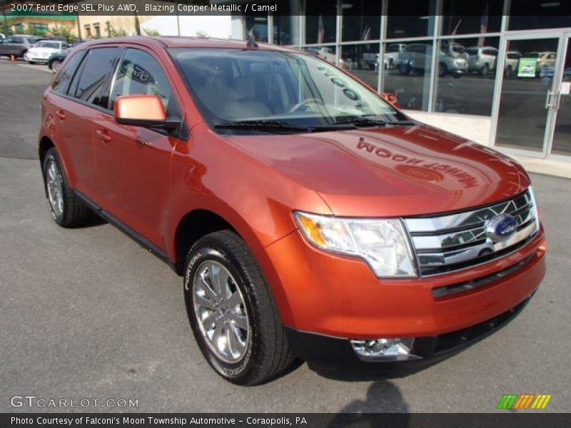 Blazing Copper Metallic / Camel 2007 Ford Edge SEL Plus AWD