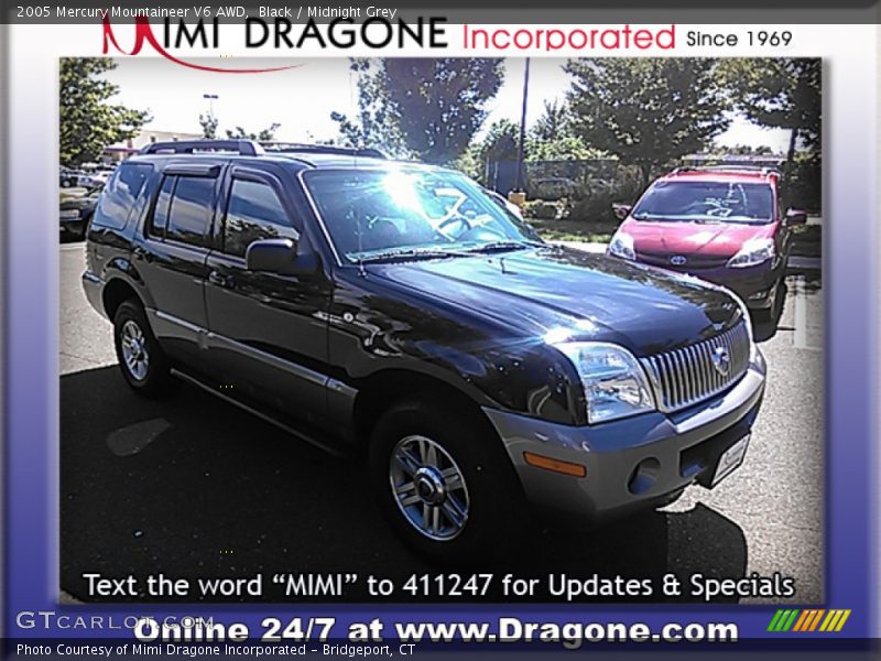 Black / Midnight Grey 2005 Mercury Mountaineer V6 AWD
