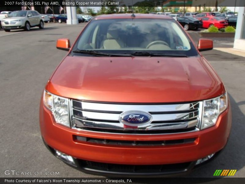 Blazing Copper Metallic / Camel 2007 Ford Edge SEL Plus AWD